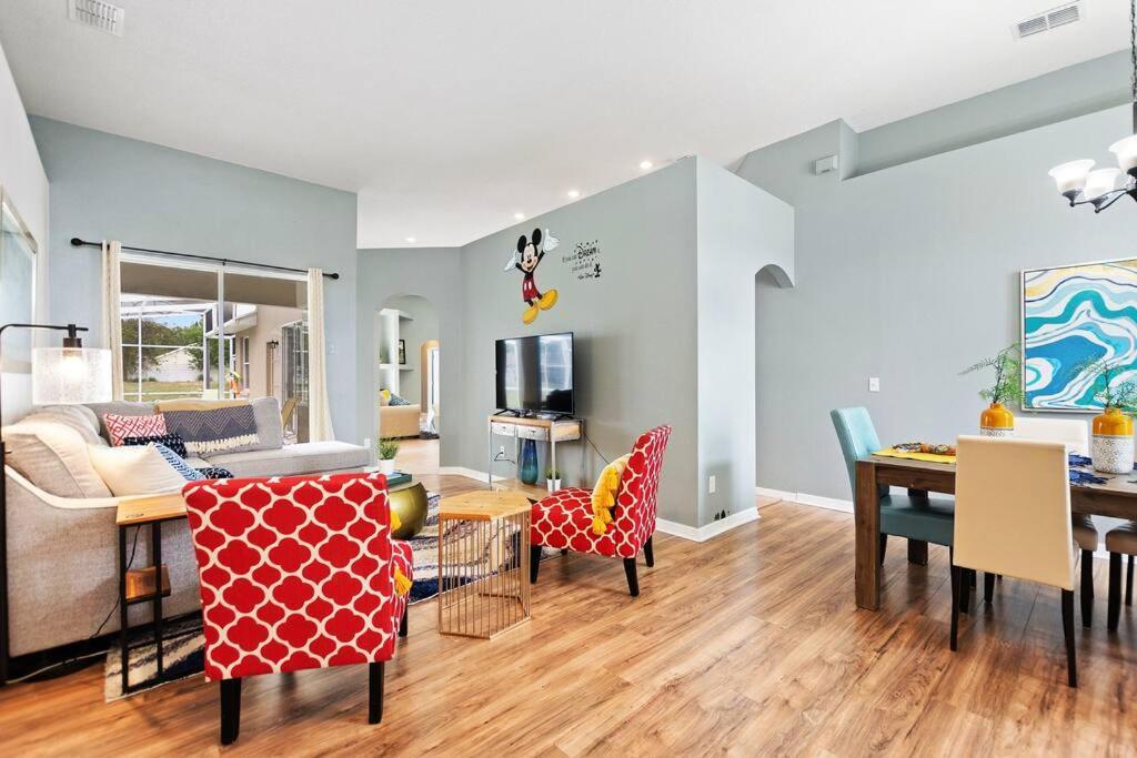 Spacious Disney Themed 5Bed Villa! Private Heated Enclosed Pool/Spa/Bbq! Davenport Exterior foto